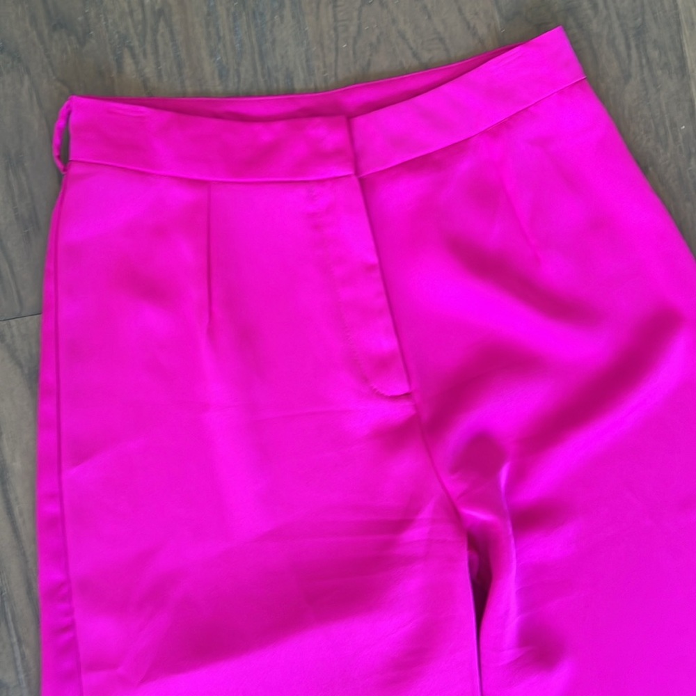 A peach bright pink trouser pants s - Picture 2 of 4